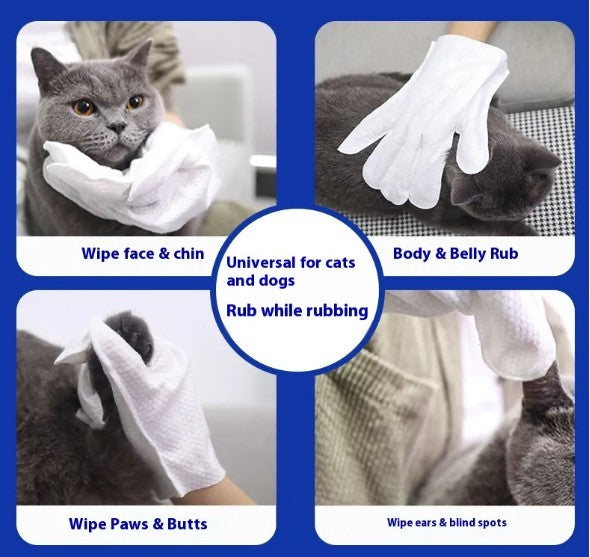 Pet Bath-Free Cleaning Gloves